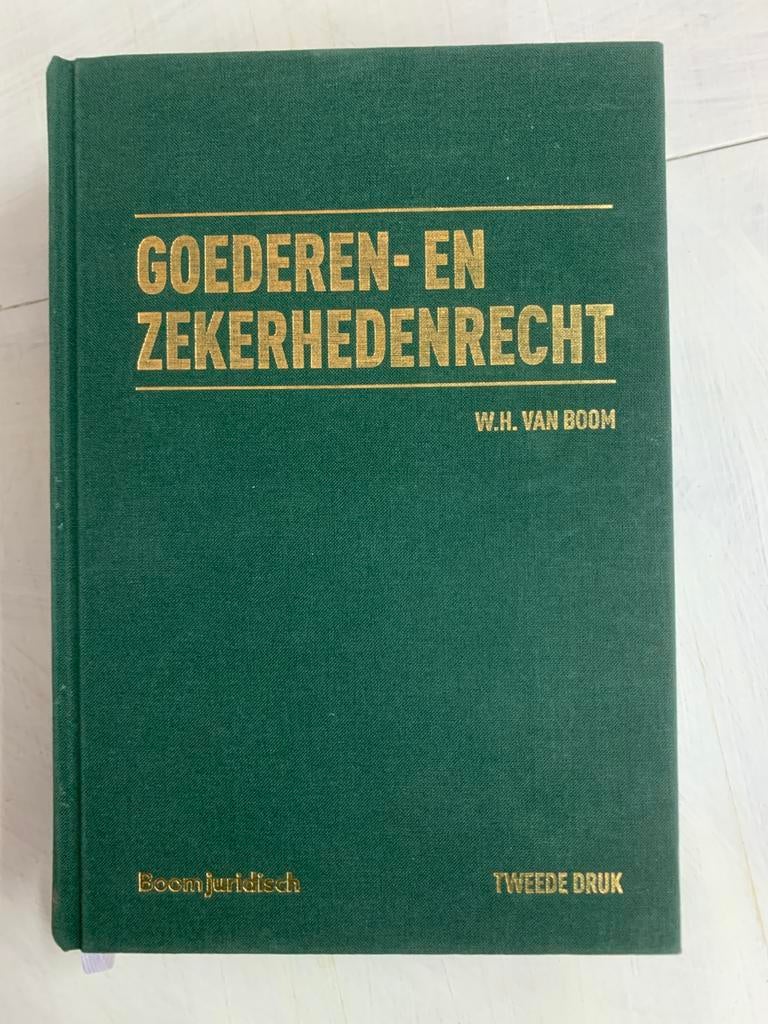 MRT GOEDEREN- EN ZEKERHEDENRECHT - W.H. VAN BOOM, Ophalen of Verzenden, Zo goed als nieuw