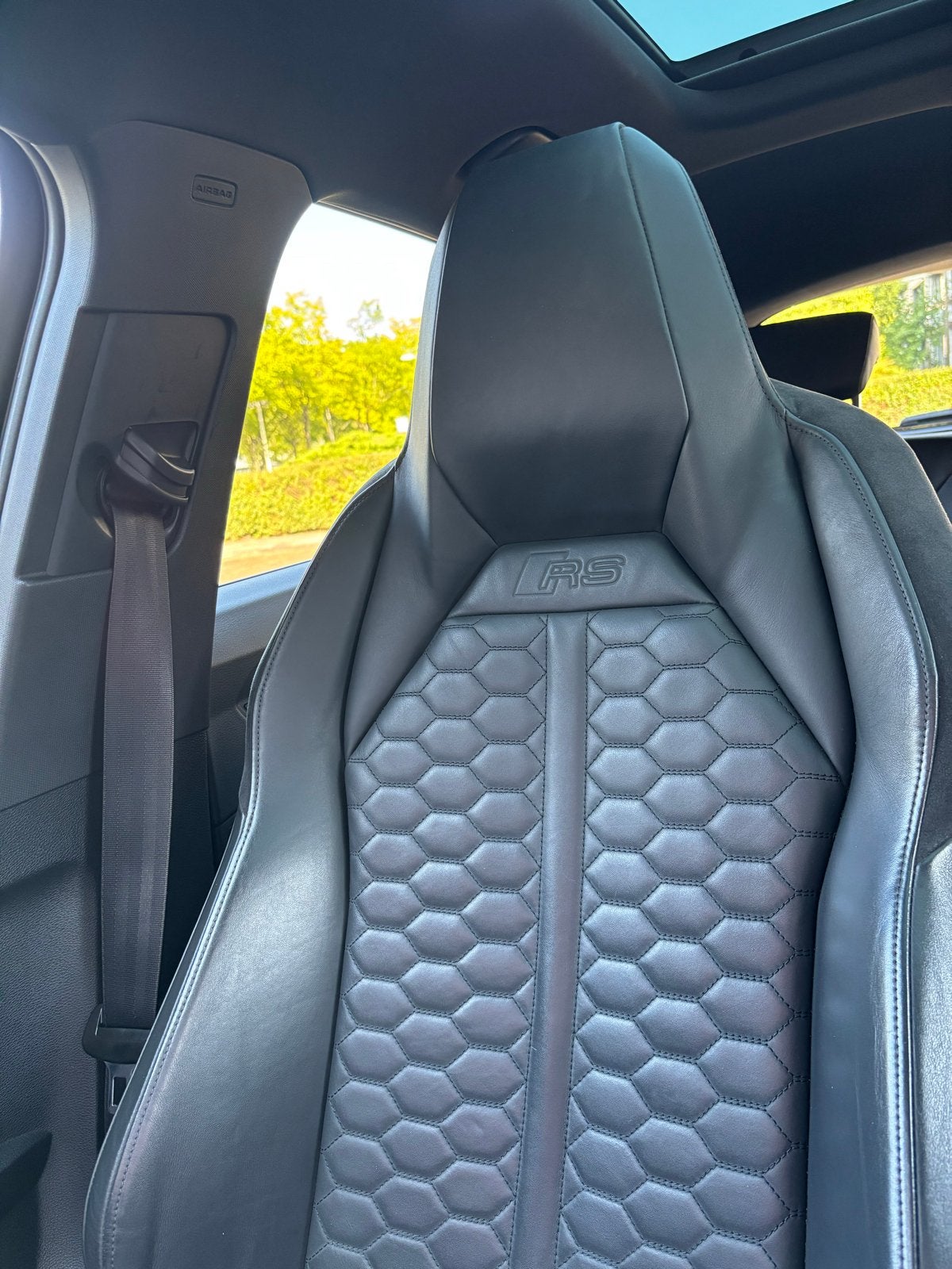 Audi RS Q3 2.5 TFSI 400pk Quattro S tronic | 2020 | Trekhaak, Auto's, Automaat, Zwart, Blauw, Lichtsensor