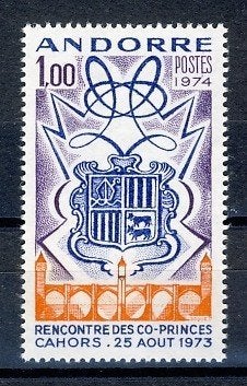 Andorra Frans 260 1974 postfris, Ophalen of Verzenden, Overige landen, Postfris