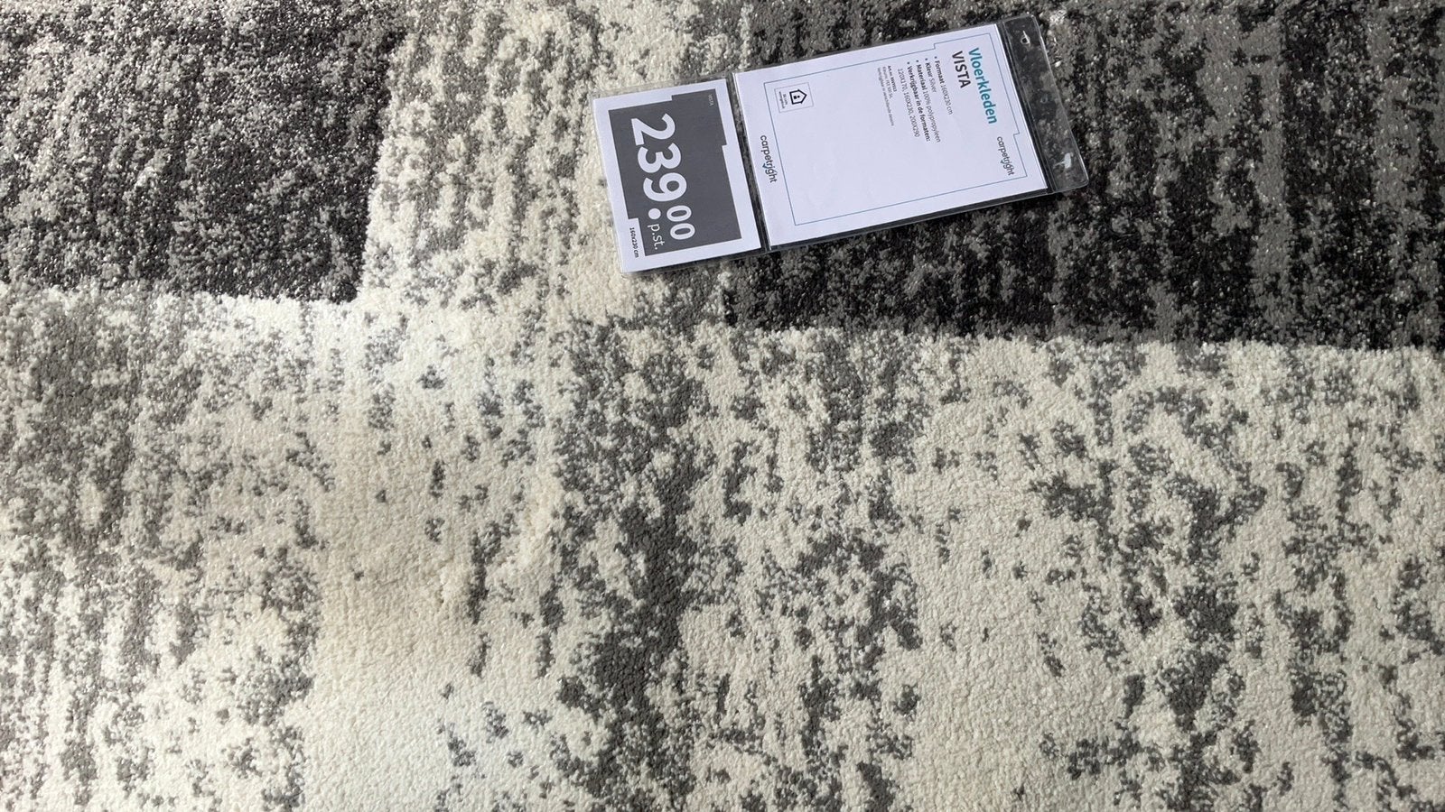 Nieuw Carpetright vloerkleed Vista 1.60 bij 2.30 m, Ophalen, 150 tot 200 cm, Rechthoekig, Zilver