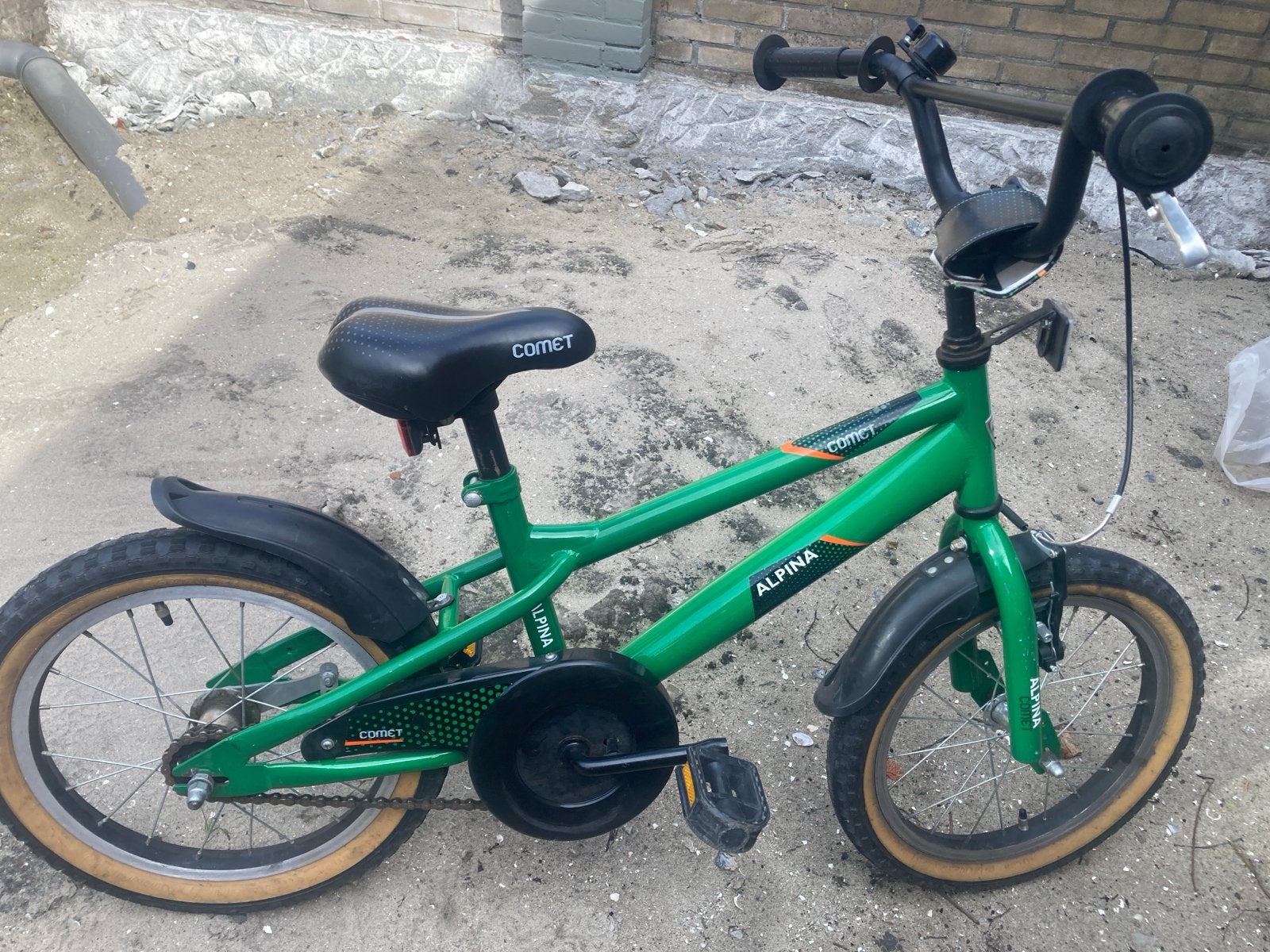 Alpina Comet 16 inch kinderfiets - Groen, Ophalen, Gebruikt, 16 tot 20 inch