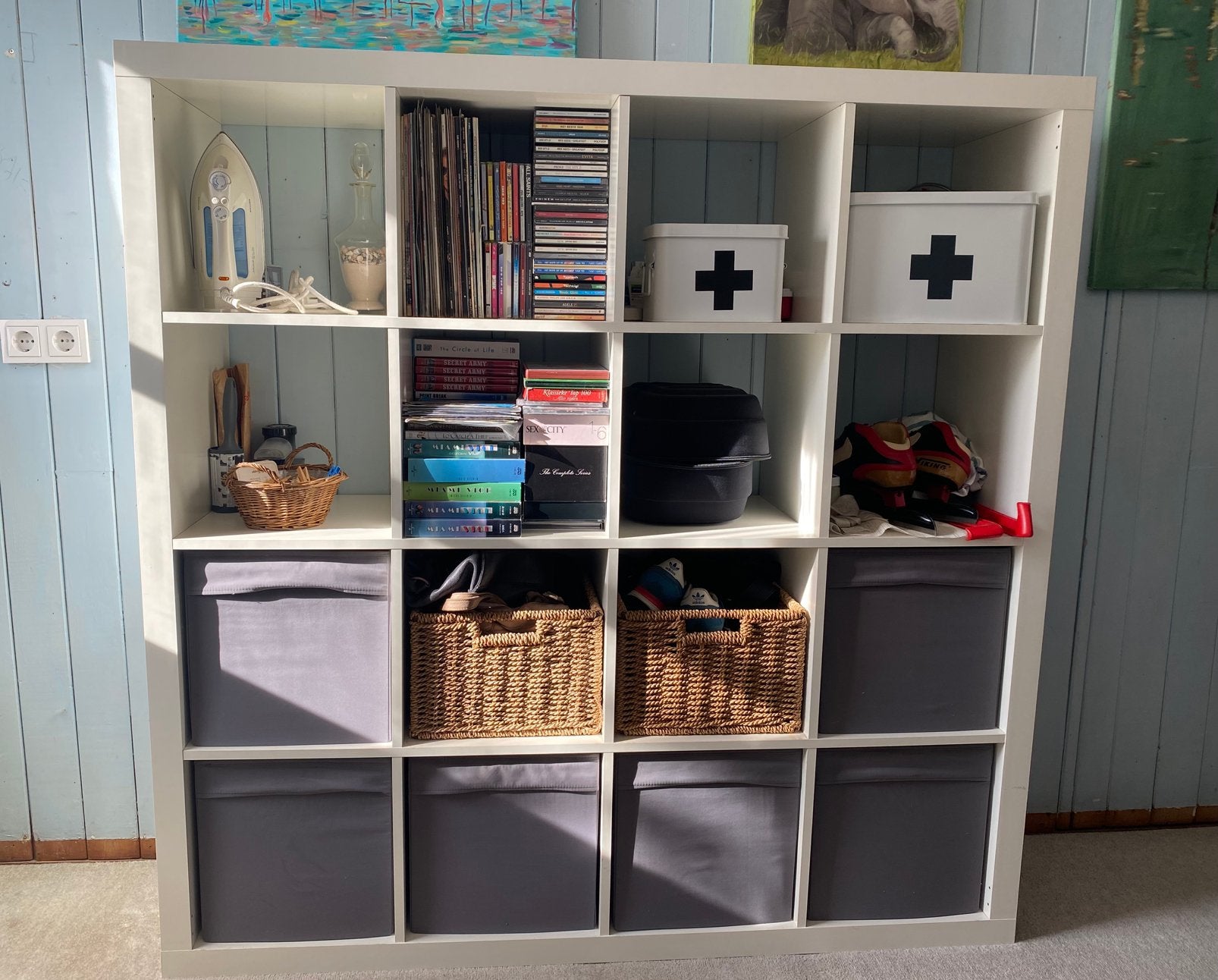IKEA KALLAX kast met 16 vakken, Ophalen, Gebruikt