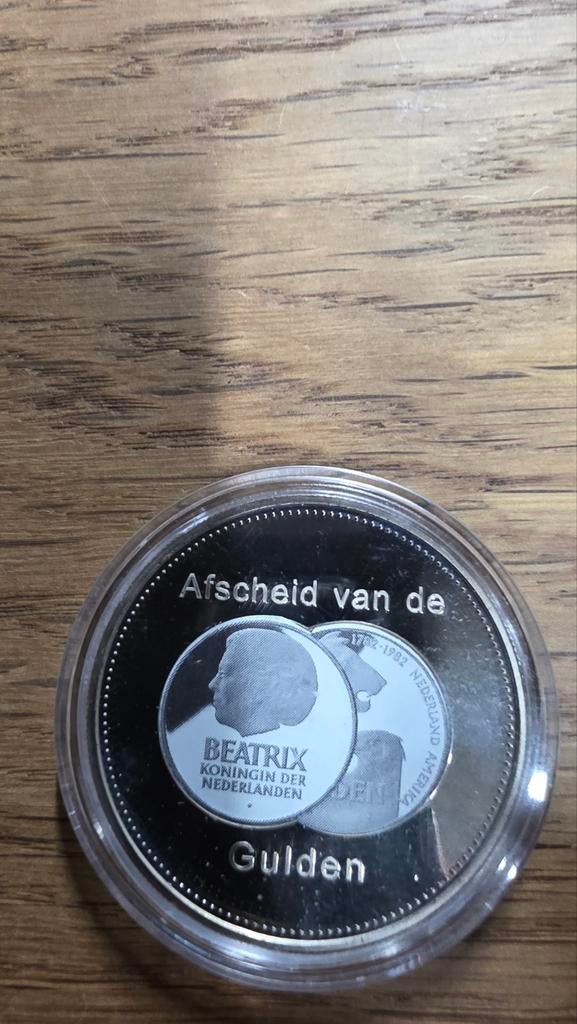 Afscheid van de Gulden - Beatrix herdenkingsmunt, Ophalen of Verzenden, Koningin Beatrix, Overige waardes, Losse munt