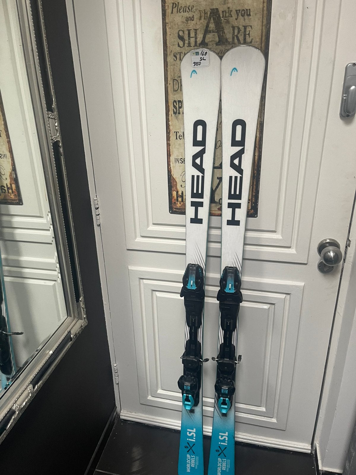 160cm HEAD I. SL WORLDCUP REBELS 900€, Sport en Fitness, 160 tot 180 cm, Ophalen of Verzenden, Zo goed als nieuw, Carve