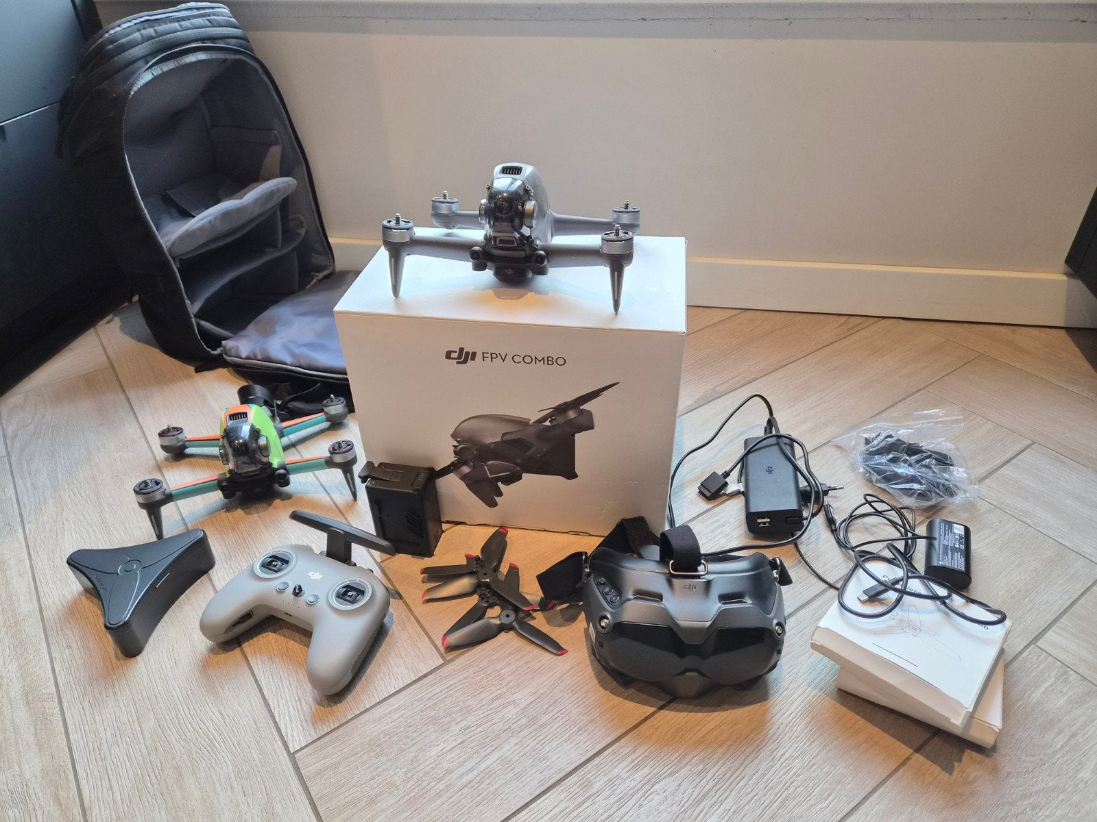DJI FPV Combo Drone met extra drone en accessoires, Ophalen of Verzenden, DJI, 1 tot 5 kilometer, Return to Home