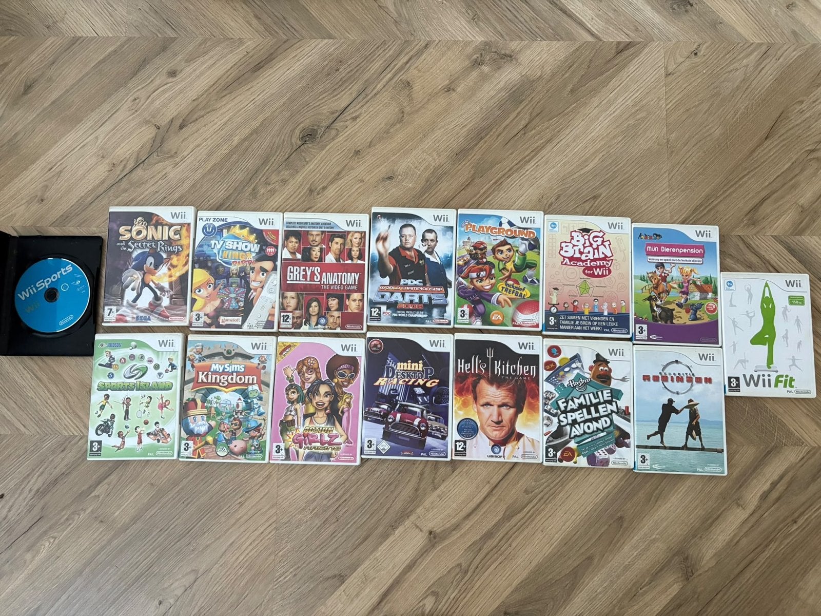 Wii Games, Accessoires en Dansmat - Diverse Titels, Spelcomputers en Games, Avontuur en Actie, Gebruikt, 1 speler, Eén computer