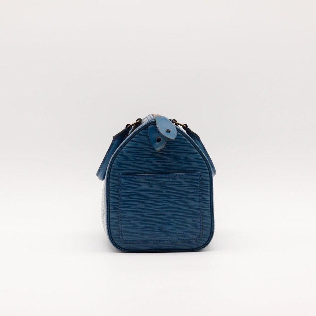 Louis Vuitton Speedy 25 in blauw Épi-leer handtas, Verzenden, Gebruikt, Blauw, Handtas
