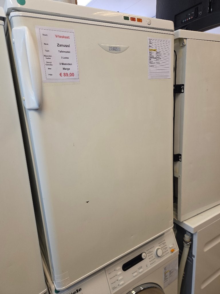 vrieskast - Zanussi - tafelmodel - 3 lades, Witgoed en Apparatuur, Italie, Gebruikt, Minder dan 85 cm, Minder dan 60 cm