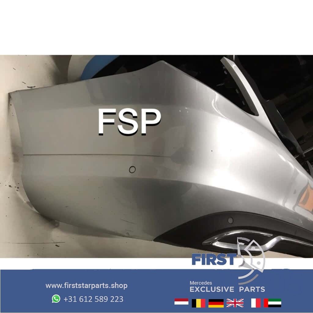 W205 achterbumper Mercedes C Klasse 2014-2021 grijs PDC bump, Gebruikt, -, Ophalen of Verzenden, Achter