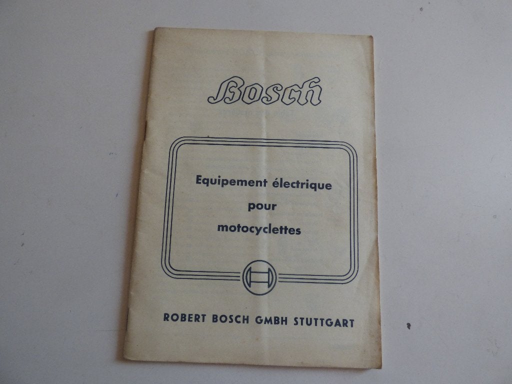 BOSCH ELECTRISCHE UITRUSTING VOOR MOTORFIETSEN FOLDER, Ophalen of Verzenden, Overige merken