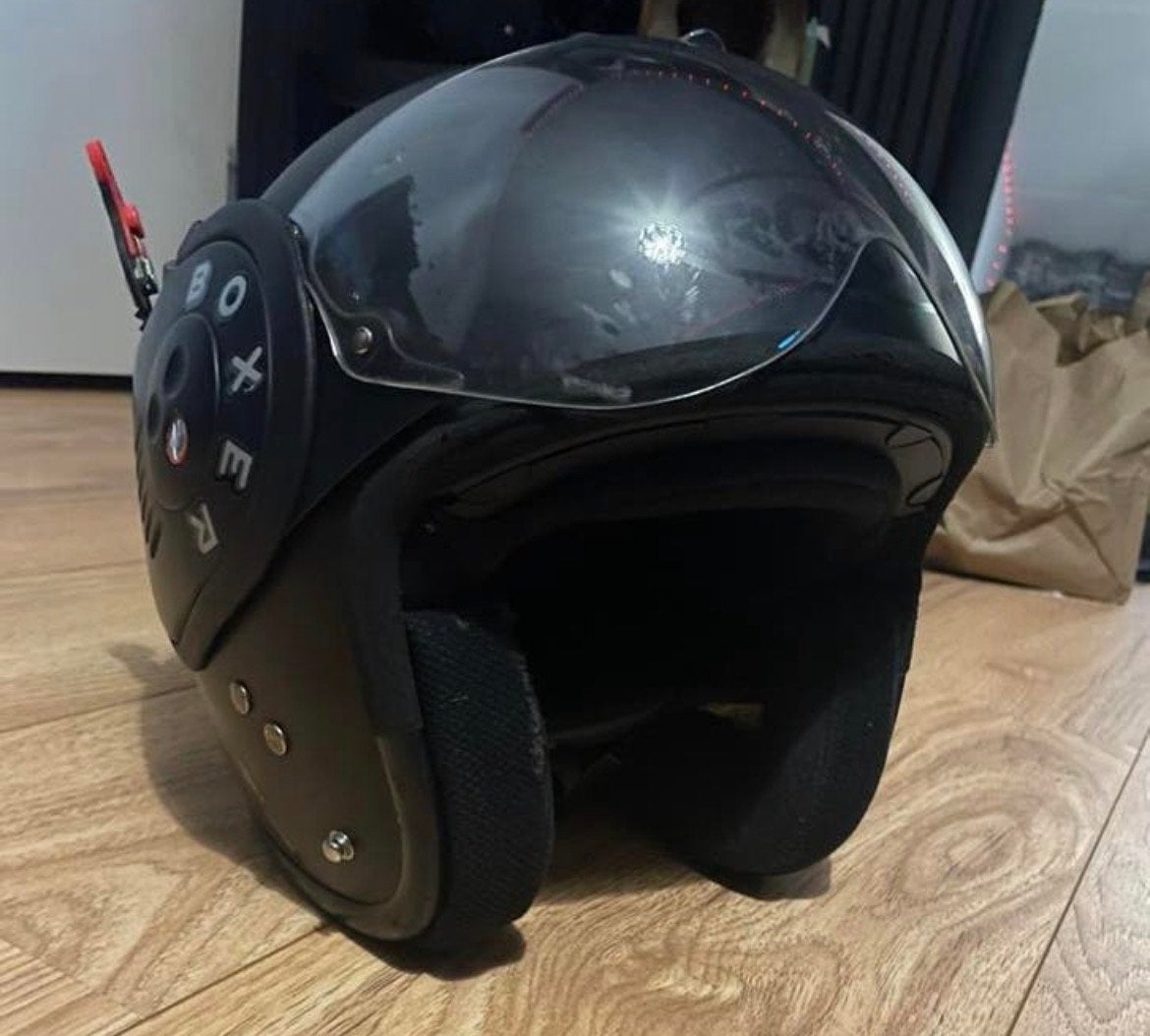 Roof boxer helm - Zwart, weinig gebruikt xl harley shark ktm, Motoren, Kleding | Motorhelmen, Overige merken, Systeemhelm, Heren