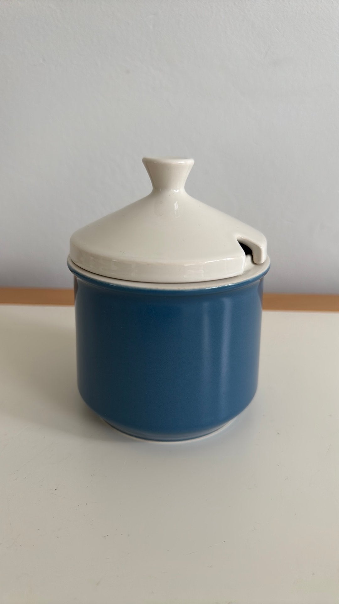 Fris Edam jubilant blauw jampotje (Suikerpotje), Antiek en Kunst, Ophalen of Verzenden