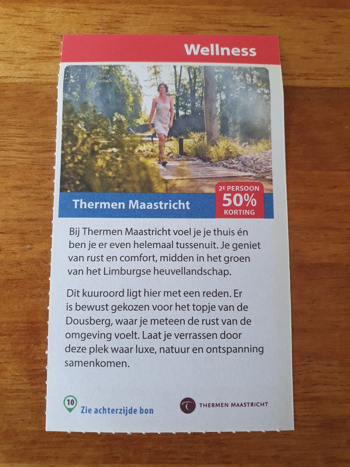 Thermen Maastricht, sauna bon, Tickets en Kaartjes, Twee personen, Kortingsbon, Spa of Sauna