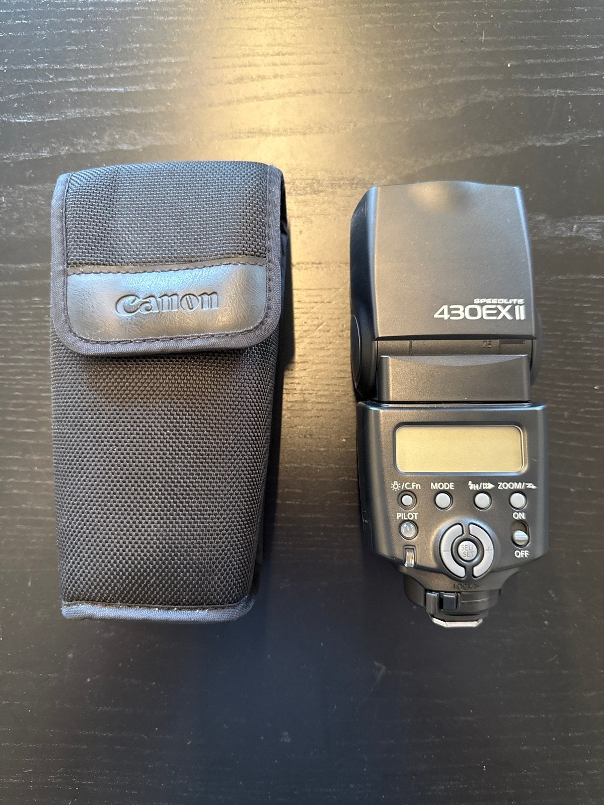 Canon Speedlite 430EX II flitser met hoesje, Audio, Tv en Foto, Fotografie | Flitsers, Ophalen, Inclusief tas/hoes, Canon, Externe flitser