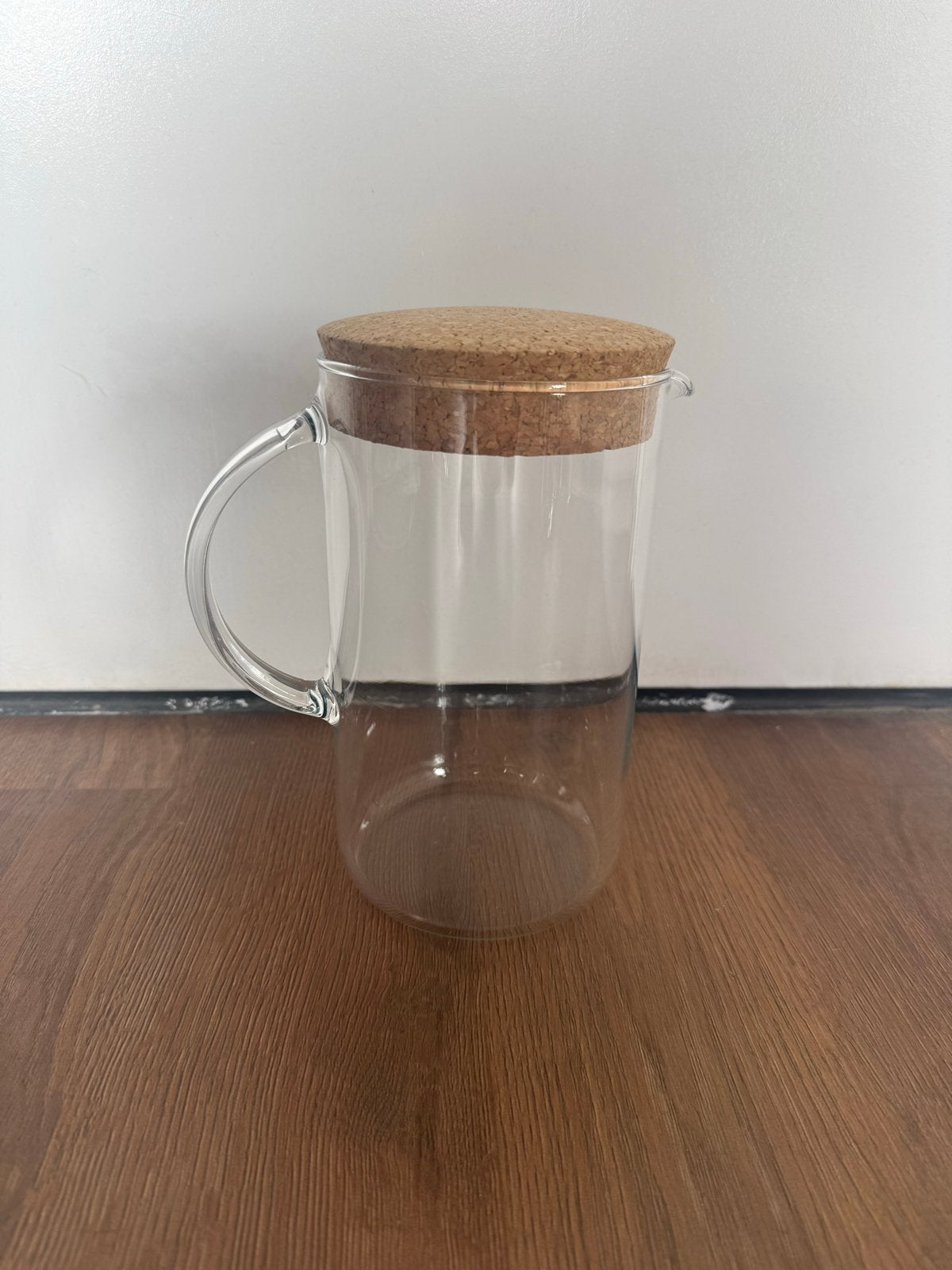 Glazen kan met kurken deksel, Ophalen, IKEA, Zo goed als nieuw, Glas