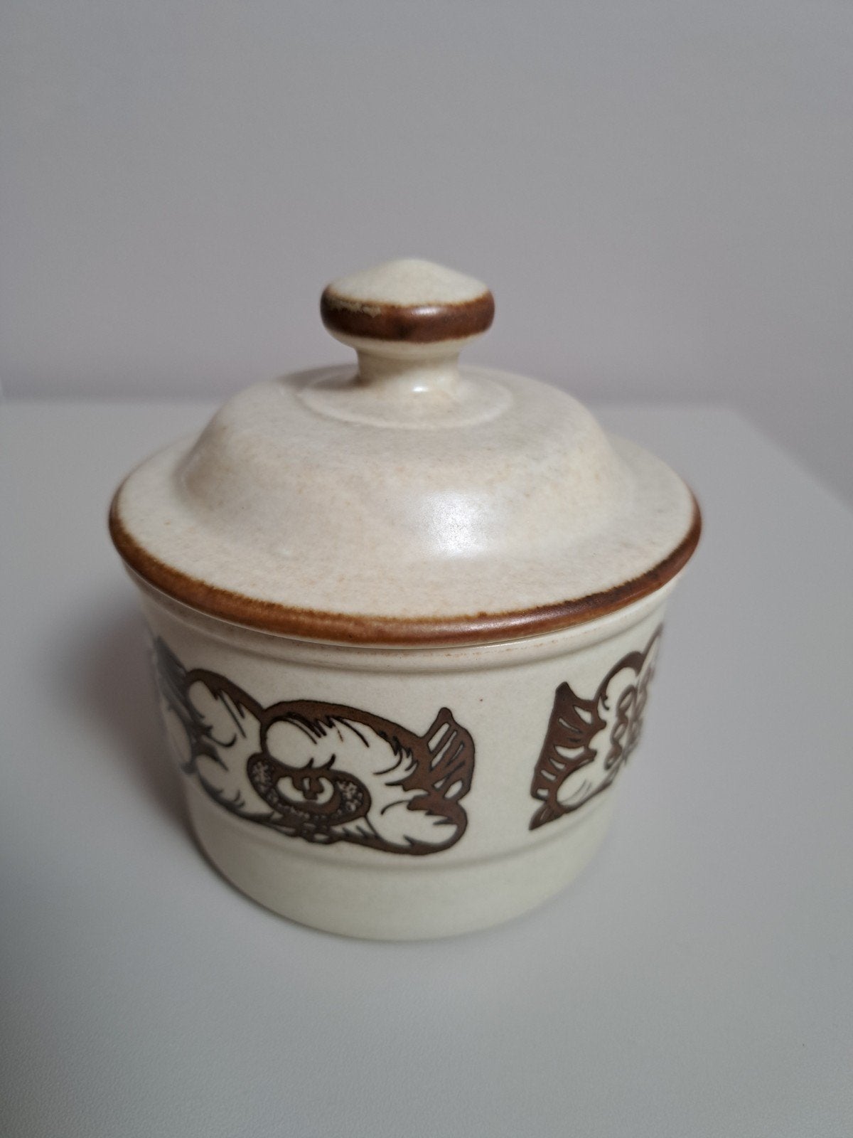 Vintage Porsgrund Norway Troll suikerpot/potje met deksel, Ophalen of Verzenden