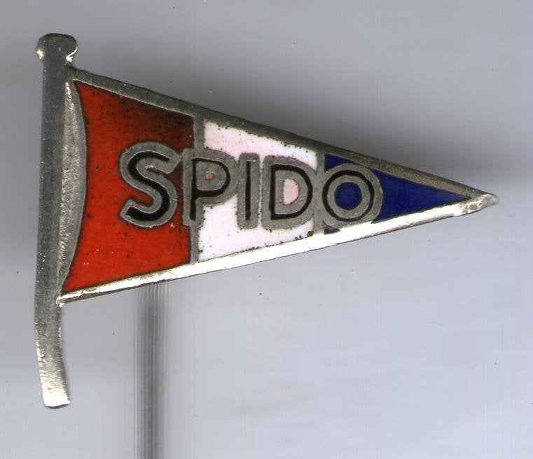 SPIDO rondvaartboten email op zilverkl speldje ( U_362), Ophalen of Verzenden, Nieuw, Transport, Speldje of Pin