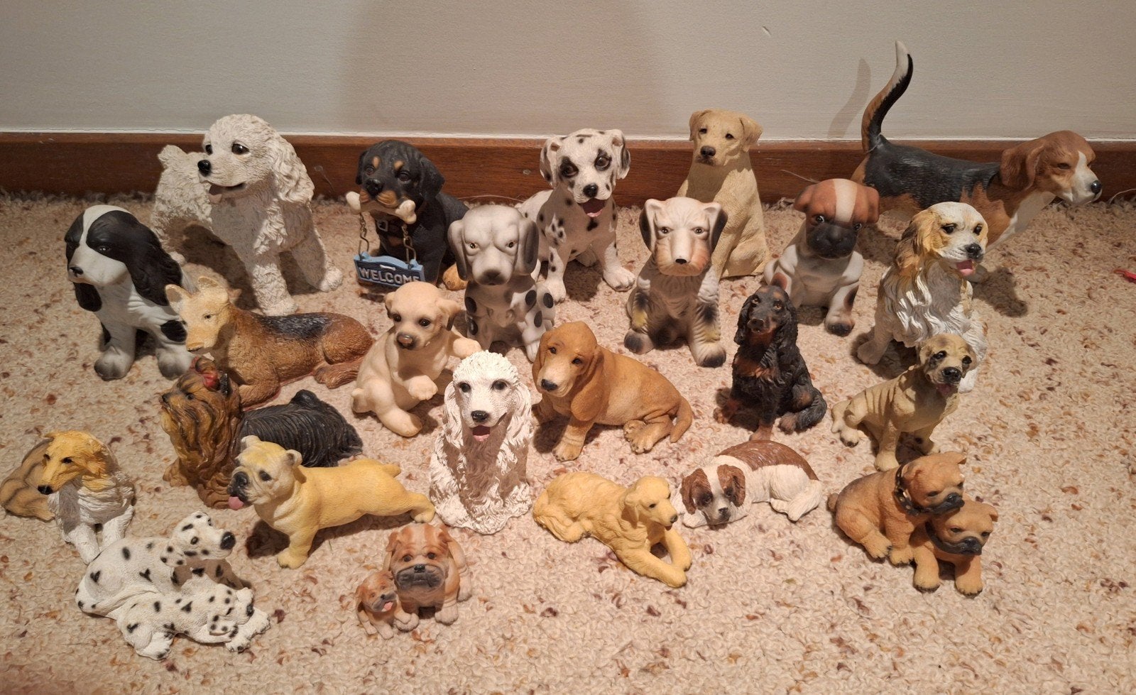 Verzameling honden beeldjes, Ophalen of Verzenden, Zo goed als nieuw, Hond of Kat, Beeldje of Figuurtje