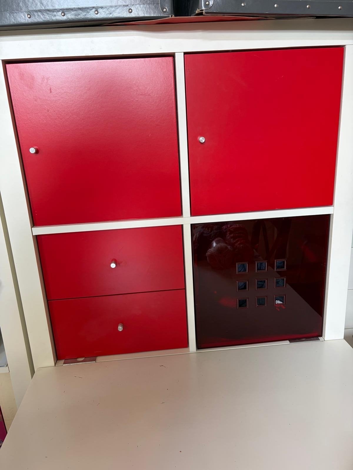 IKEA Kallax/Expedit inzet: 2 deuren, 2 laden, 1 bak, Ophalen, Gebruikt