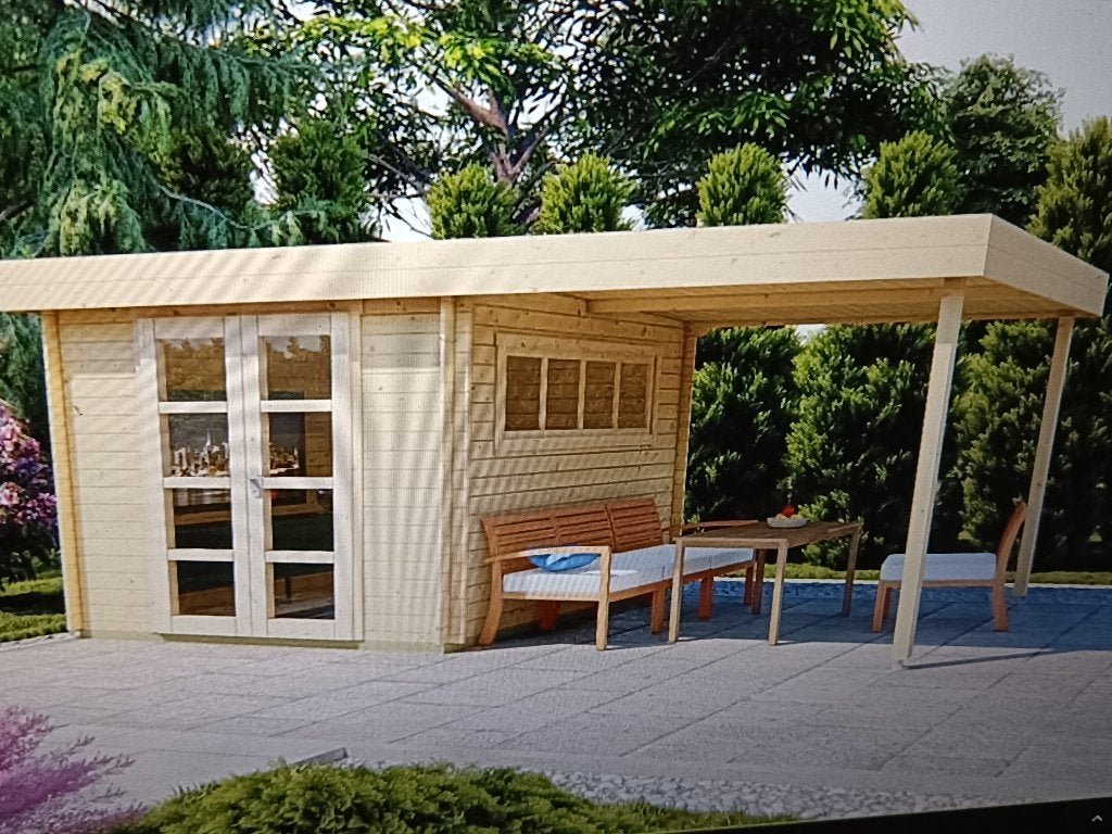 Blokhut Dellinger, Tuin en Terras, Ophalen, 200 tot 400 cm, 250 tot 500 cm, Blokhut