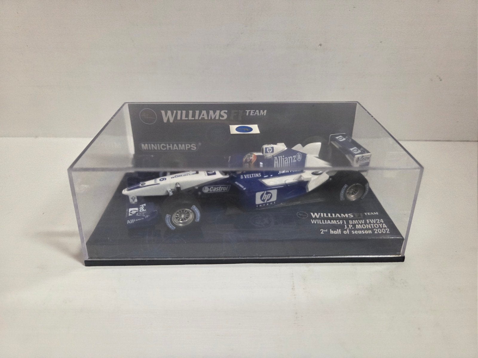 Minichamps Williams F1 BMW FW24 Montoya 1:43, Hobby en Vrije tijd, Modelauto's | 1:43, Auto, ., Ophalen of Verzenden, Zo goed als nieuw