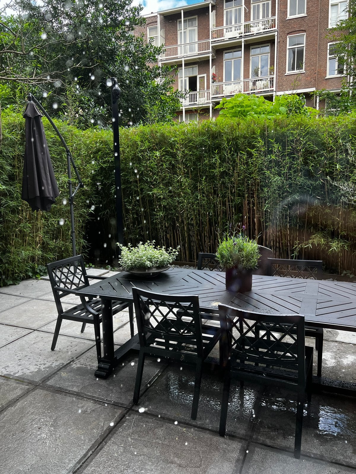 Moderne Zwarte Aluminium Tuinset en Loungeset eicholtz, Tuin en Terras, Ophalen, Gebruikt, Meer dan 8 zitplaatsen, Aluminium