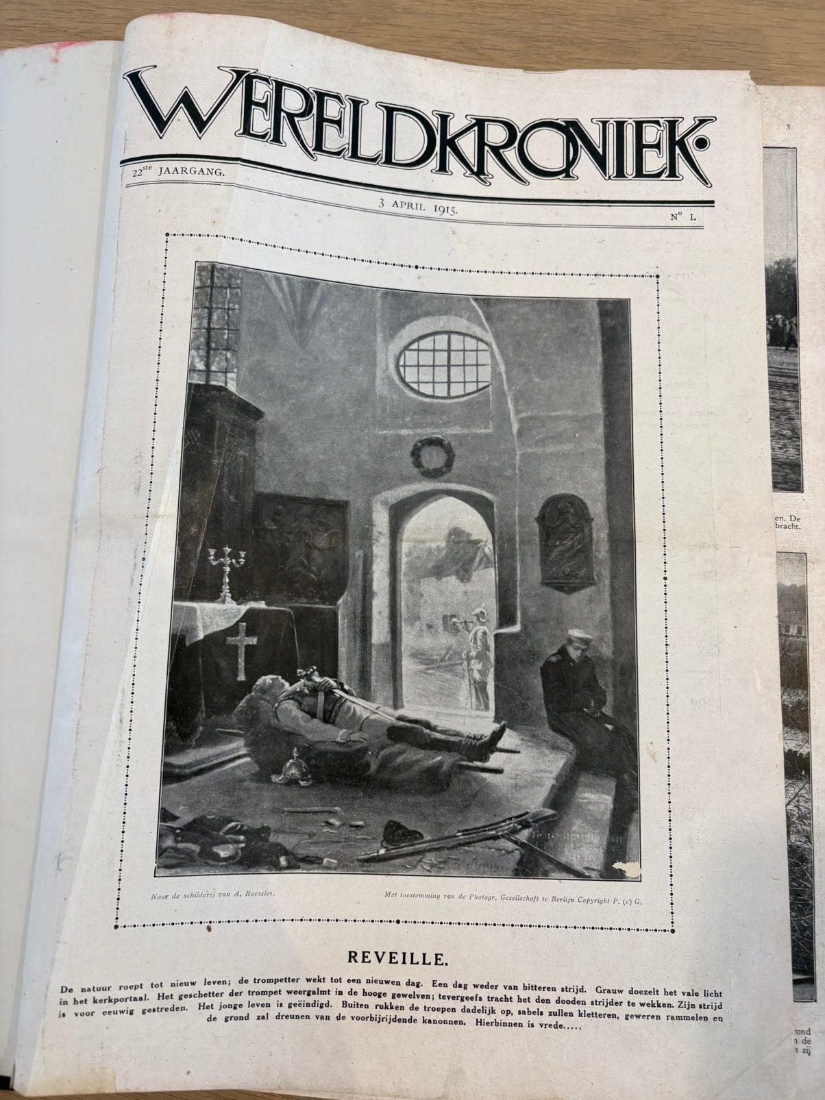 Wereldkroniek ingebonden 22e jaargang 1915, Verzamelen, Tijdschriften, Kranten en Knipsels, Ophalen of Verzenden, Voor 1920, Tijdschrift