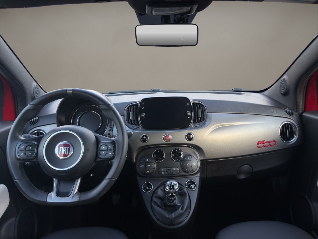 Fiat 500 1.2 Sport 2019 ROOD | Apple CarPlay | Airco | Leder, Auto's, Keurmerk '100% Onderhouden', 12 maanden, Gebruikt, 4 cilinders