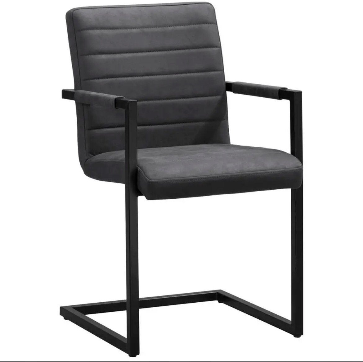 4 Eetkamer stoelen, Ophalen, Zo goed als nieuw, Grijs, Vier
