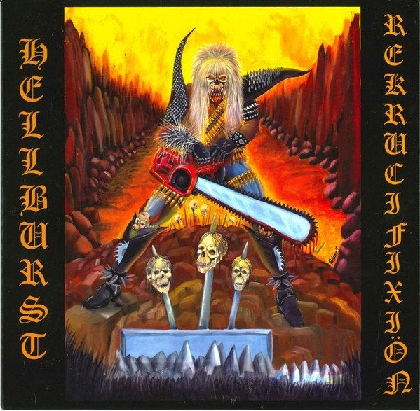 Rekrucifixiön / Hellburst, 10 inch, Ophalen of Verzenden, Zo goed als nieuw, EP