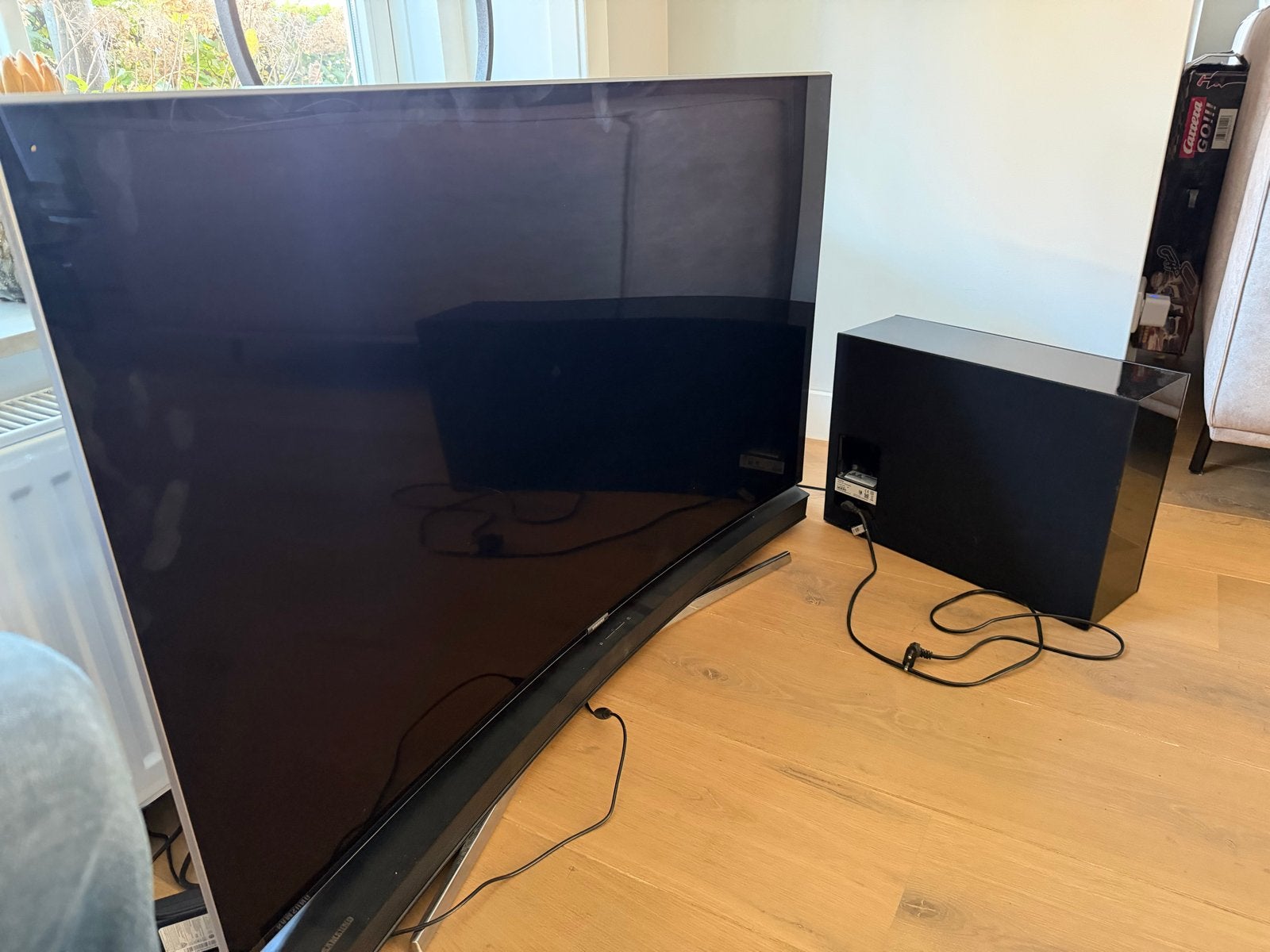 Samsung Curved Smart TV 4K UHD 48 inch met Soundbar, LED, Ophalen of Verzenden, Zo goed als nieuw, Samsung
