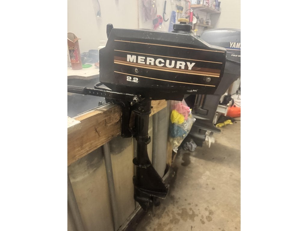 Mercury 2.2pk kortstaart buitenboordmotor, Watersport en Boten, Buiten- en Binnenboordmotoren, Niet ingevuld, Gebruikt, Niet ingevuld