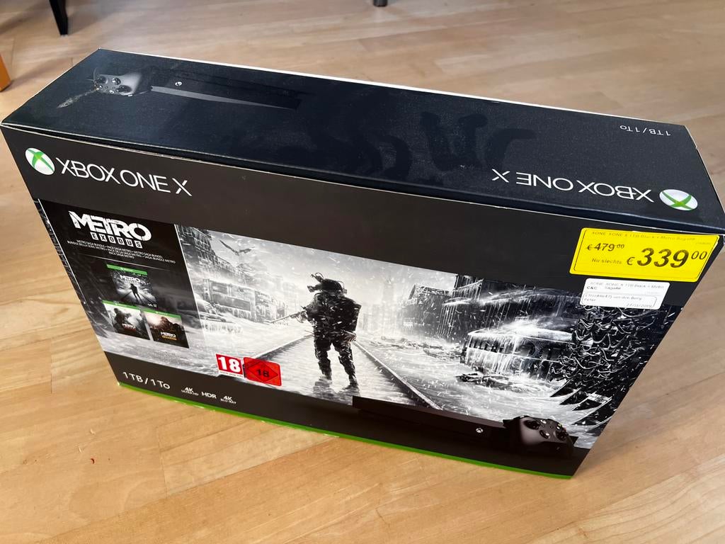 XBox One X - Metro Exodus Edition - alleen de doos, Spelcomputers en Games, Spelcomputers | Xbox One, Gebruikt, Ophalen of Verzenden