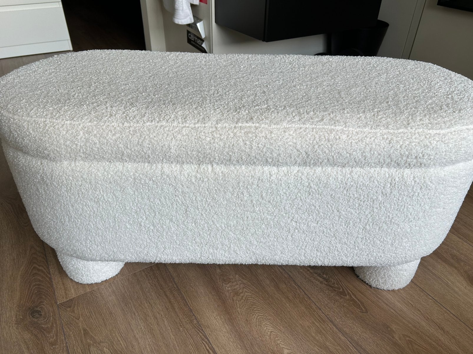 Opbergbank teddy, Huis en Inrichting, Ophalen, Zo goed als nieuw, Rond, Stof