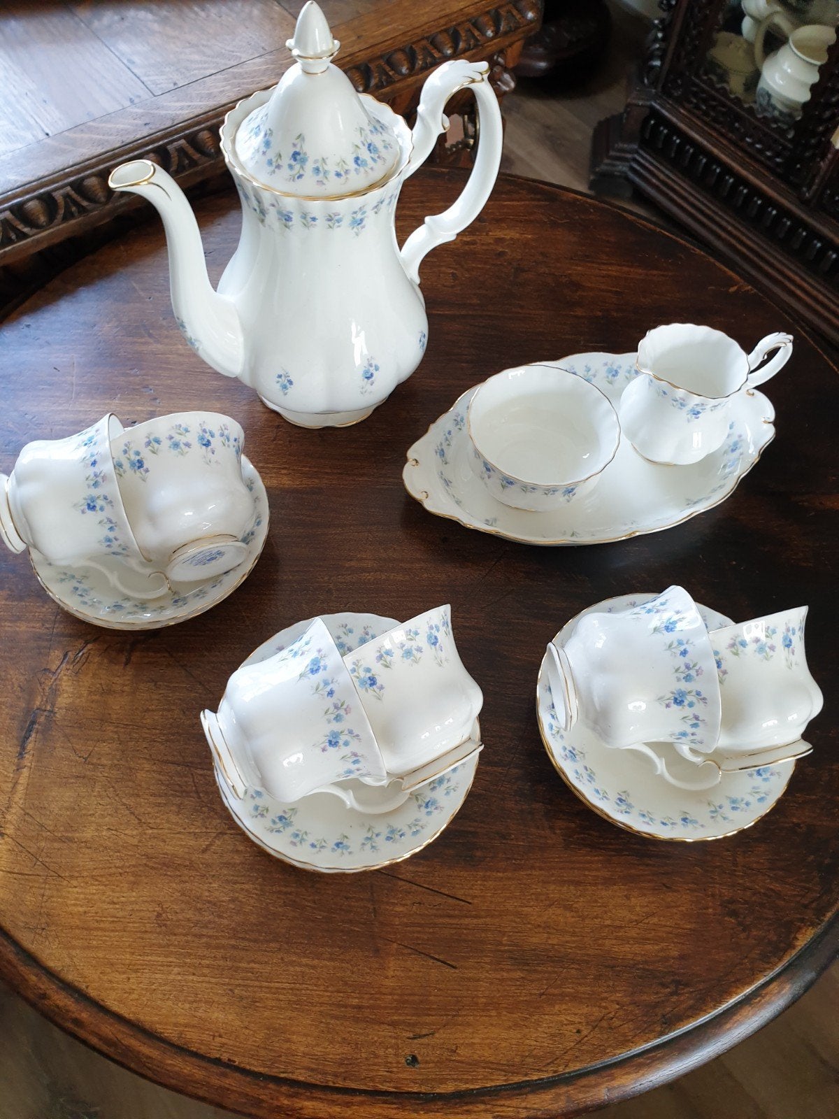 Royal Albert/Memory lane koffie set, Ophalen