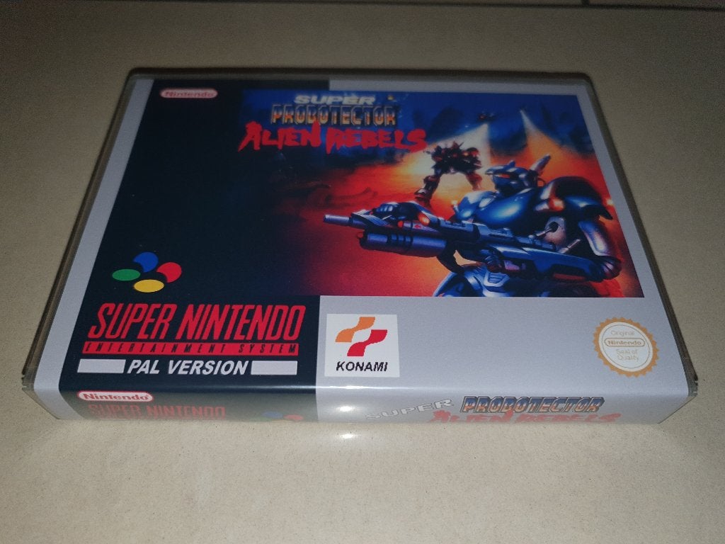 Super Probotector SNES Game Case (2), Spelcomputers en Games, Avontuur en Actie, Verzenden, 1 speler, Zo goed als nieuw