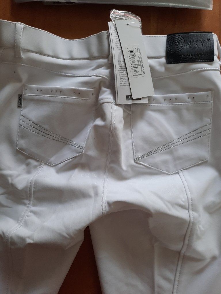 ANKY witte rijbroek, maat 40 NIEUW, Dieren en Toebehoren, Paardrijkleding, Dressuur, Overige merken, Nieuw, Onderkleding