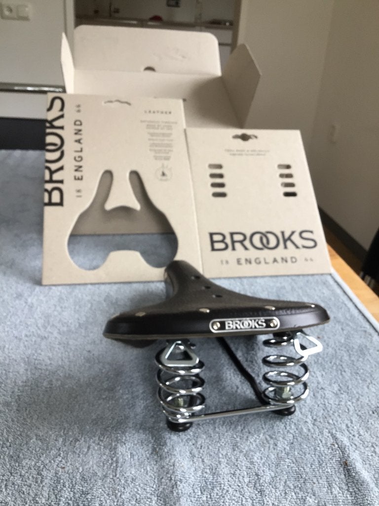 Brooks dameszadel nieuw, Leer, Elektrische fiets, Nieuw, Ophalen of Verzenden