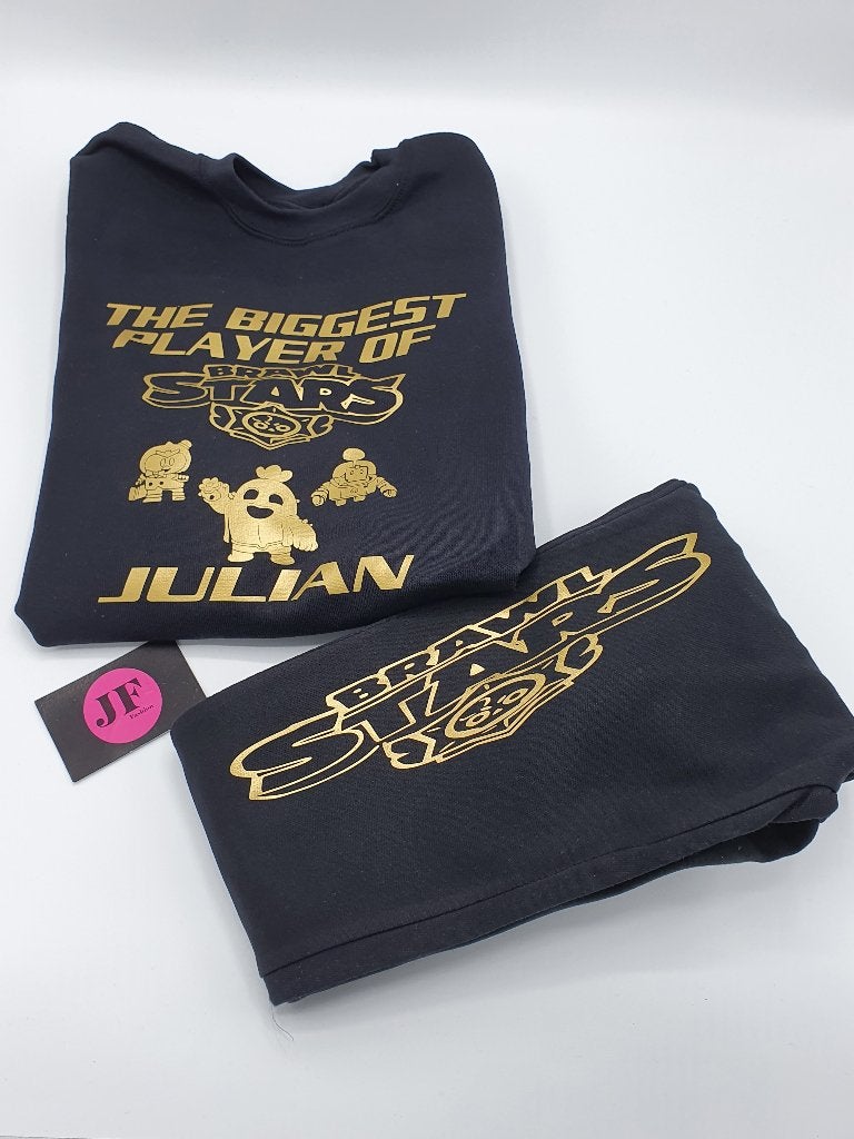 Brawl stars joggingpakken met je eigen naam in maat 122, Ophalen of Verzenden, Nieuw, Jongen of Meisje, Broek