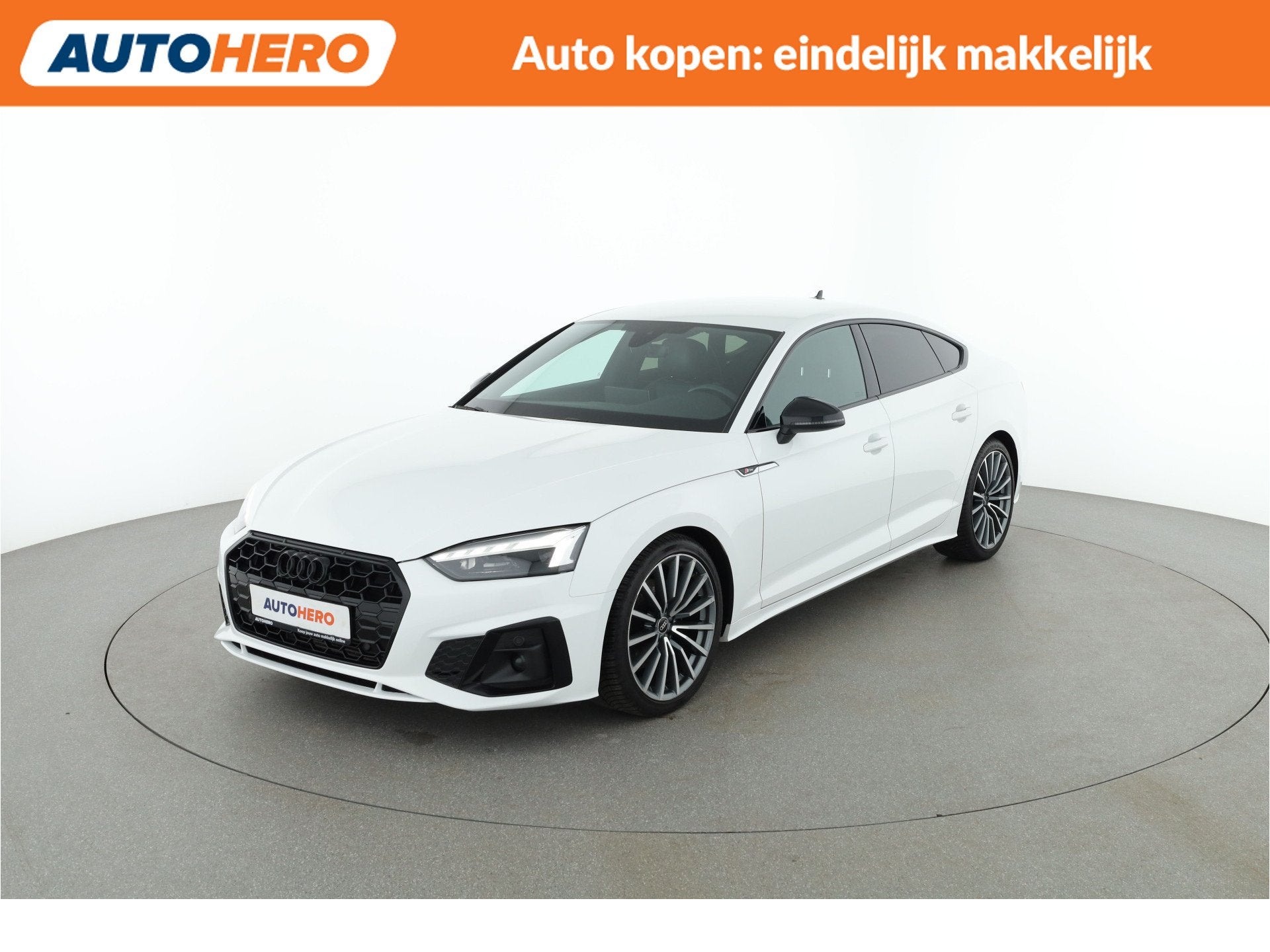 Audi A5 Sportback 35 TFSI S edition Competition |EL87769|, Auto's, Gebruikt, 4 cilinders, Alcantara, Wit