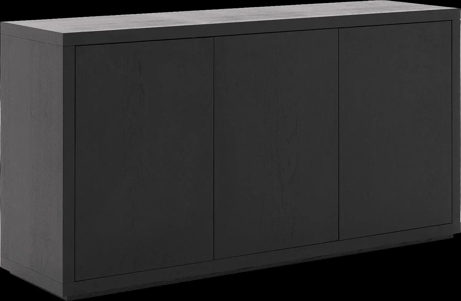 Gezocht: Zwart dressoir 3 deurs Barcelona Goossens wonen, Ophalen, 100 tot 150 cm, Zo goed als nieuw, Modern