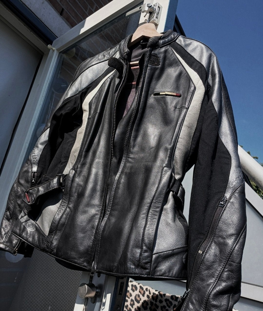 Grid motorjas maat M met bescherming, Ophalen of Verzenden, Tweedehands, Jas | leer, Grid