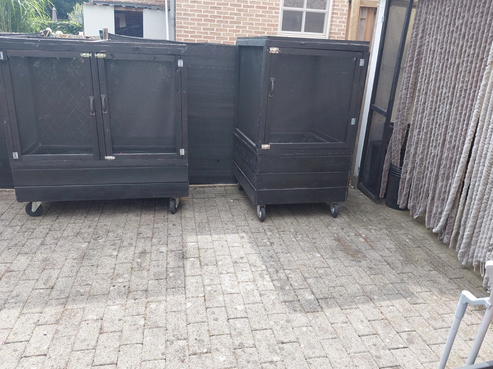 Zwarte kweekkas op wielen - Ideaal voor kleine tuinen, Tuin en Terras, Ophalen, Overige materialen