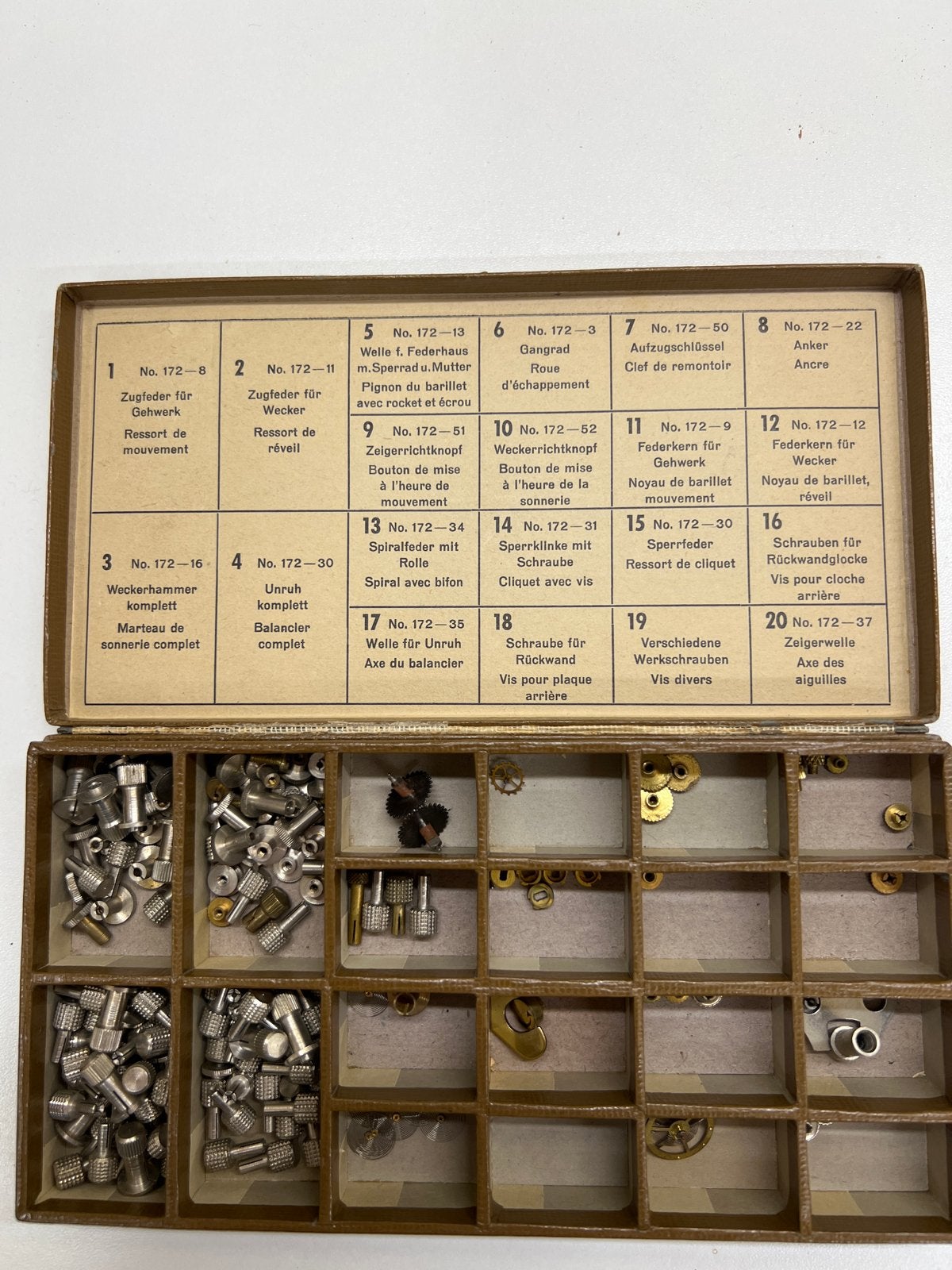 Vintage horloge onderdelen set - diverse onderdelen, Ophalen of Verzenden