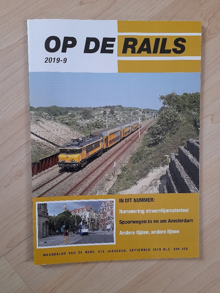 TIJDSCHRIFT OP DE RAILS 2019 nummer 9, Ophalen of Verzenden, Zo goed als nieuw