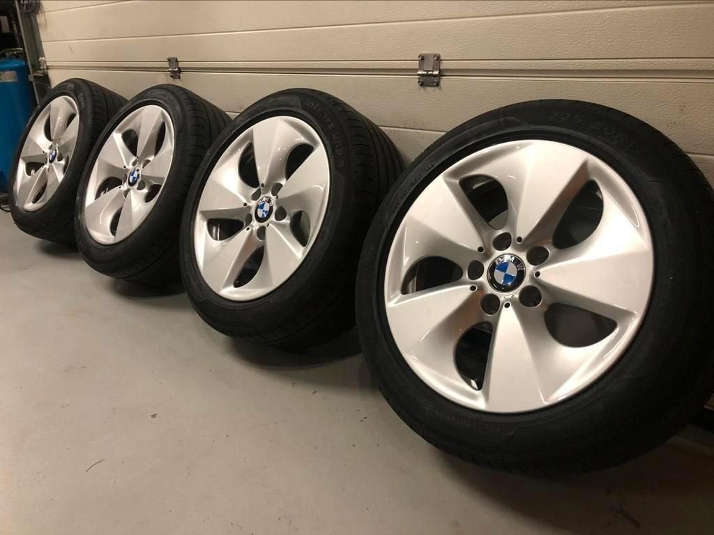 17inch Originele BMW Velgen Style 363! A-Merk Band E46E90F30, Gebruikt, -, -, Banden en Velgen