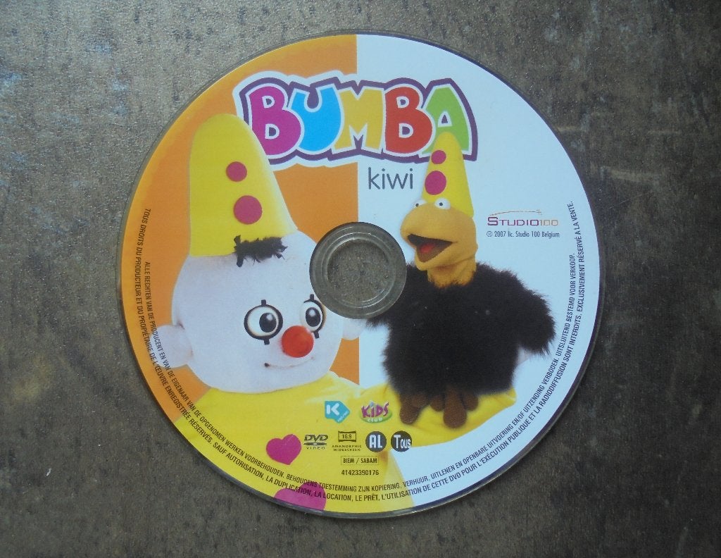 DVD Bumba Kiwi (zie foto's), Cd's en Dvd's, Dvd's | Tekenfilms en Animatie, Europees, Gebruikt, Alle leeftijden, Ophalen of Verzenden