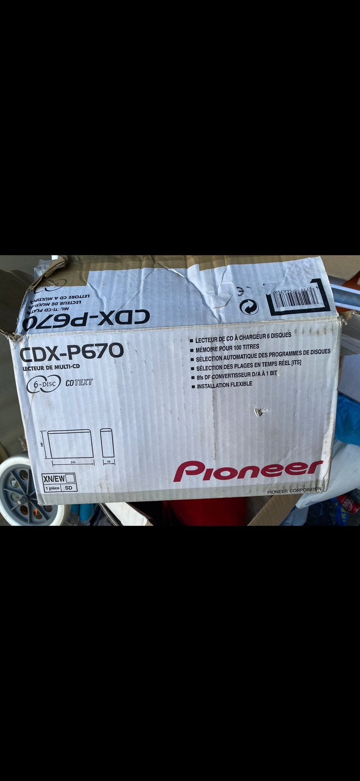 Pioneer cdx-P670 (ex demo), Ophalen of Verzenden, Nieuw