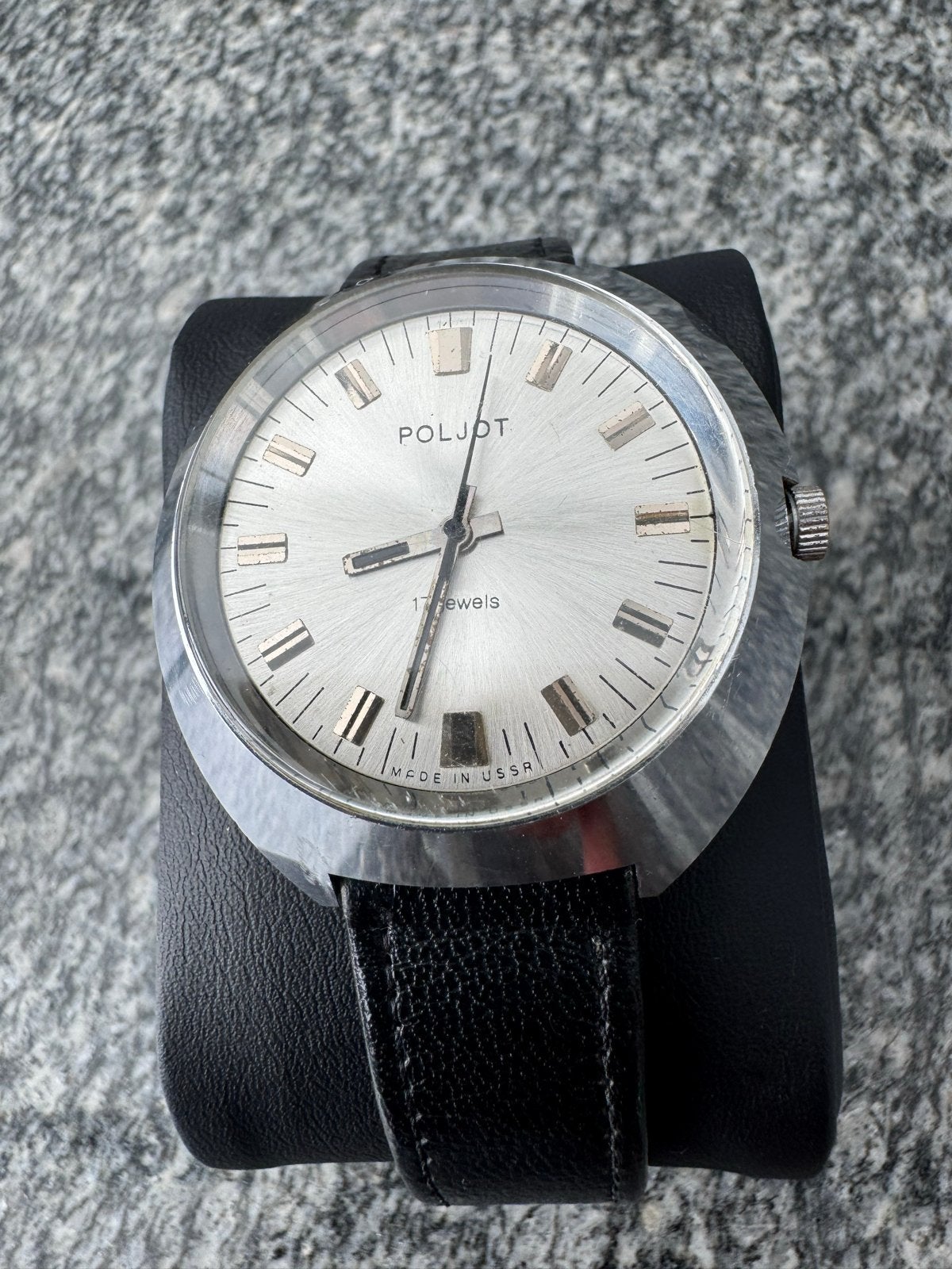 Vintage Poljot Polshorloge - 17 Jewels - Made in USSR, Overige merken, Staal, Met bandje, Polshorloge
