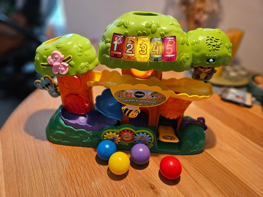 Dierenpret ballenboom Vtech, Ophalen, Zo goed als nieuw, 6 maanden tot 2 jaar